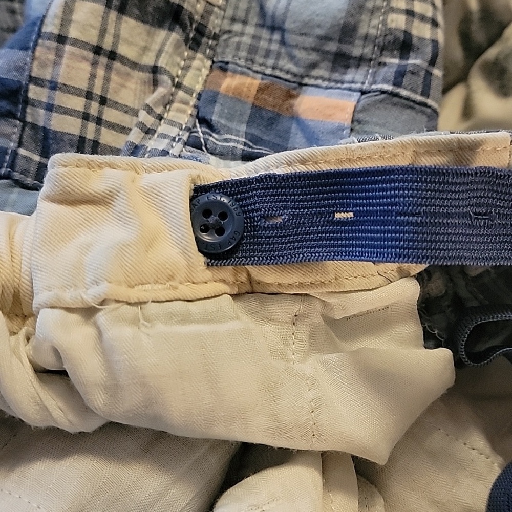 Gap Kids, boys plaid shorts, size 8. Blue, green, orange and white. - Picture 8 of 8